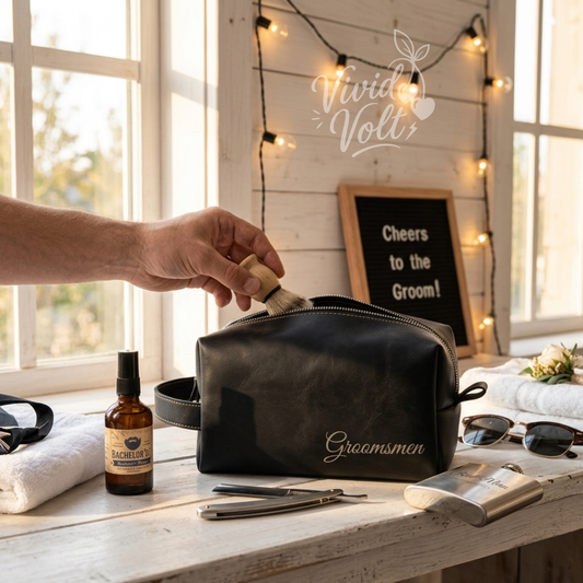 Personalized Engraved Mens Travel/Toiletry Bag