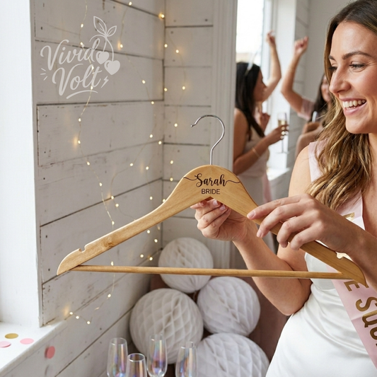 Custom Engraved Wooden Hanger