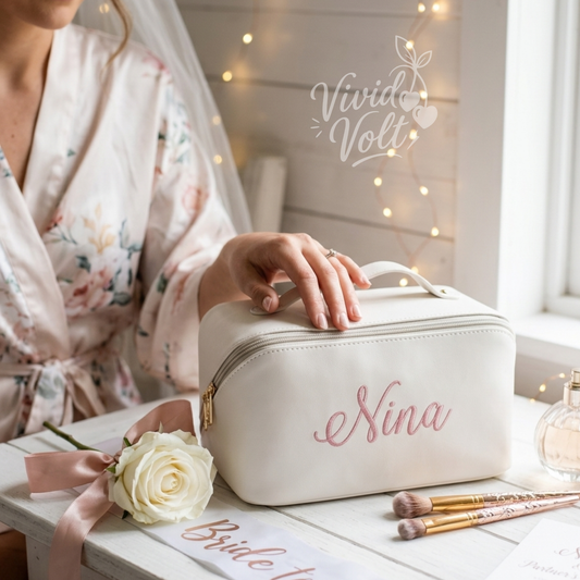 Personalized Embroidered Makeup/Travel Bag