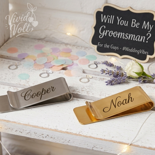 Custom Engraved Tie or Money Clip